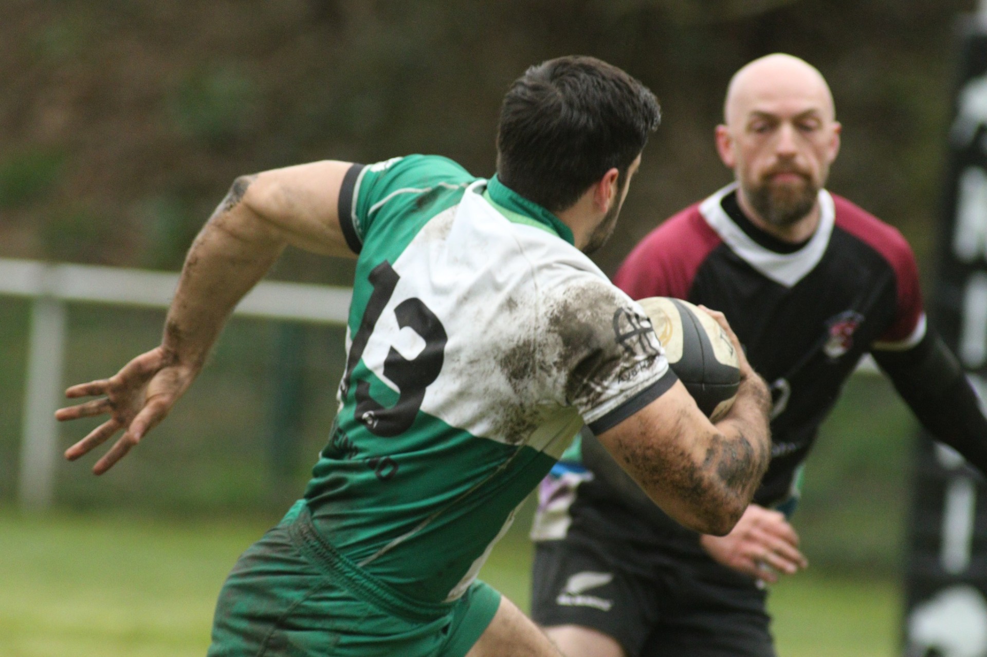 Tackle-Situation aus der Nähe